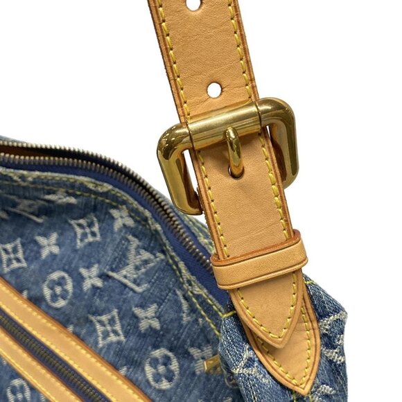 Auth LOUIS VUITTON Baggy GM M95048 Blue Monogram Denim - SR0016 Shoulder Bag - Picture 10 of 16